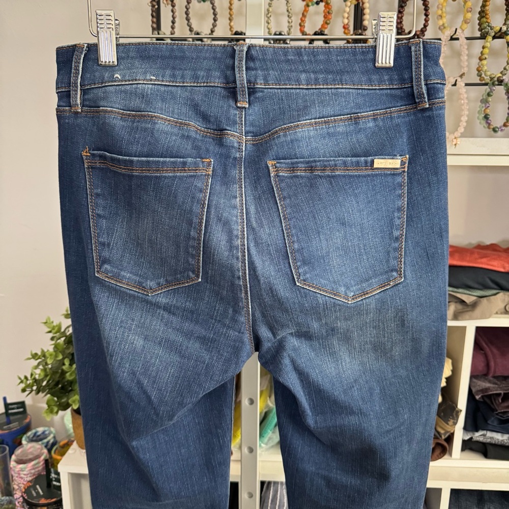 White House Black Market Skinny Denim Jean Rivet Western Elevated Basic Size 4 - Picture 4 of 10